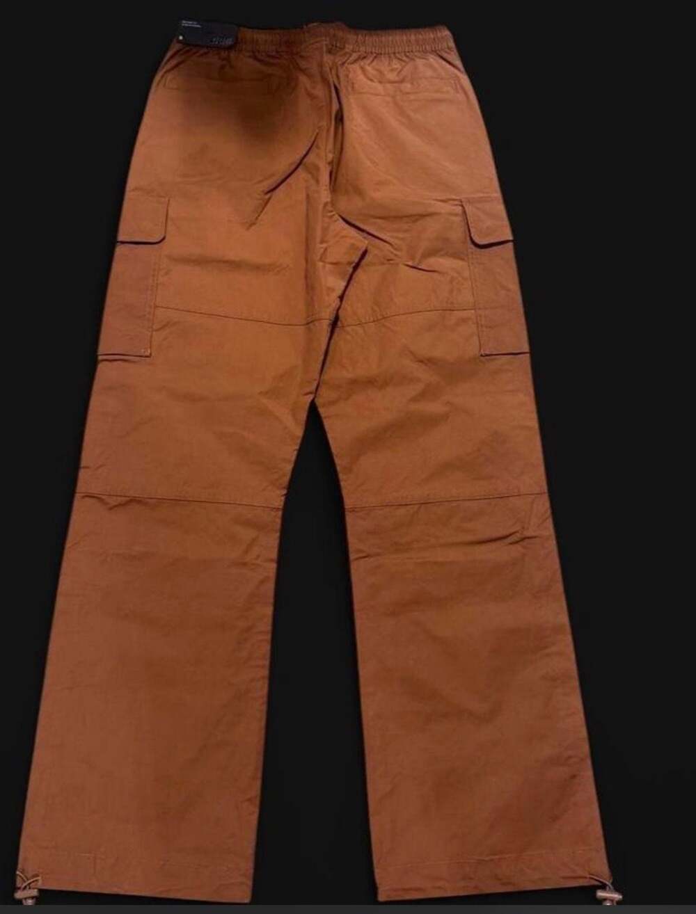 CSG Men's Brown Cargo Pants with Drawstring Waist - Picture 2 of 3